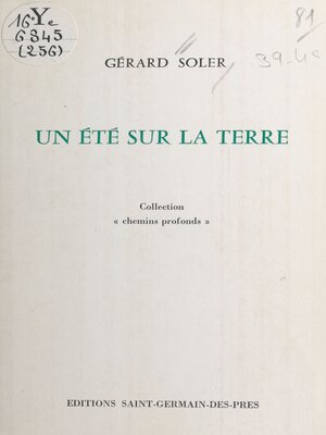 cover image of Un été sur la terre